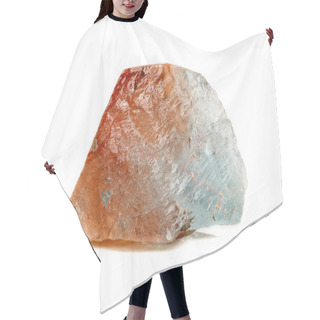 Personality  Macro Mineral Stone Topaz On A White Background Close-up Hair Cutting Cape