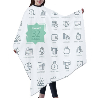 Personality  Outline Web Icon Set - Money, Finance, Payments Hair Cutting Cape