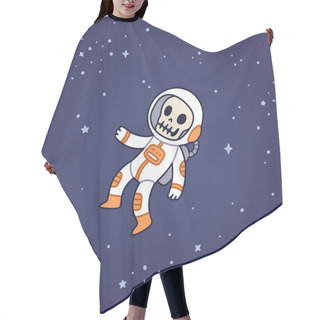 Personality  Dead Astronaut Floating In Space. Hair Cutting Cape