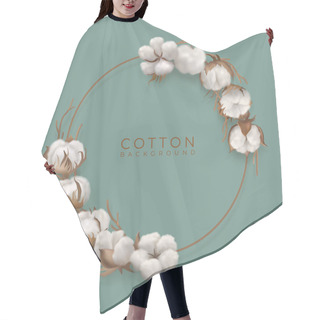 Personality  Cotton Branches With Circle Frame Hair Cutting Cape