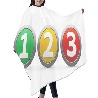 Personality  Icons Numbers 1 2 3 Hair Cutting Cape