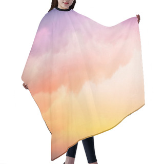 Personality  Colorful Cloud Gradient Hair Cutting Cape