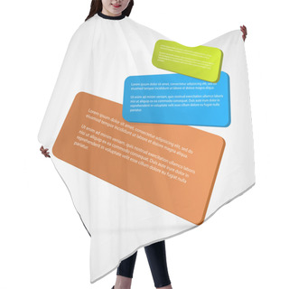 Personality  Set Of Colorful Vector Banners Hair Cutting Cape