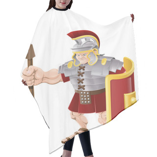 Personality  Strong Roman Soldier Illustration Hair Cutting Cape