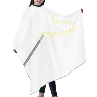 Personality  Magic Wand With Stars Hair Cutting Cape