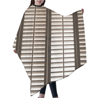 Personality  Wooden Window Shutters Hair Cutting Cape