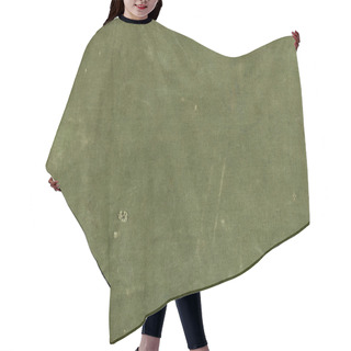 Personality  Olive Green Cotton Texture With Scratches Ans Rips Hair Cutting Cape