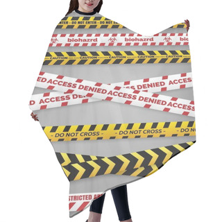 Personality  Danger Construction Tapes Hair Cutting Cape