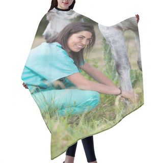 Personality  Veterinary On A Farm Hair Cutting Cape