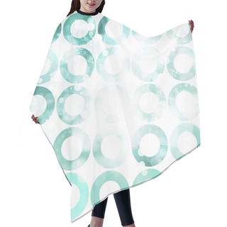 Personality  Circles Background Hair Cutting Cape