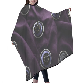 Personality  Top View Of Delicious Halloween Cupcakes On Purple Cloth Hair Cutting Cape