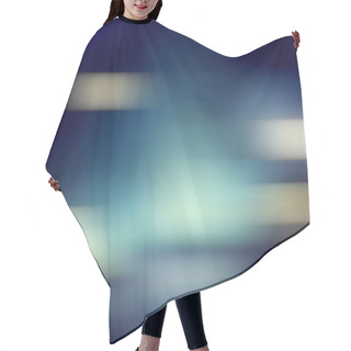 Personality  Multicolored Gradient Lines In Motion Hair Cutting Cape