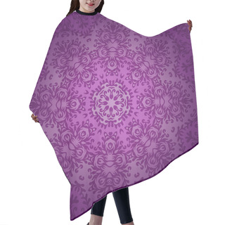 Personality  Lace Circle Oriental Ornament, Ornamental Doily Pattern On Viole Hair Cutting Cape