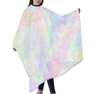 Personality  Multi-colored Brush Strokes Hair Cutting Cape