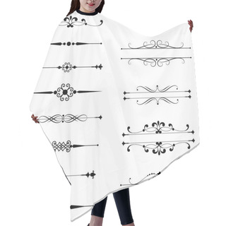 Personality  Typographic Ornaments & Rule Lines Hair Cutting Cape