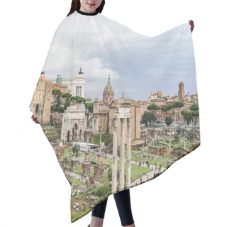 Personality  Historical Roman Forum Against Sky With Clouds In Italy  Hair Cutting Cape