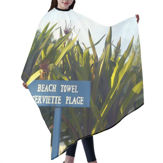 Personality  Beach Towel Sign Hair Cutting Cape