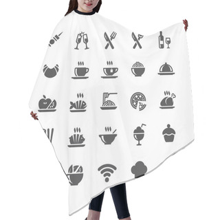 Personality  Restaurant Icons Ser Hair Cutting Cape