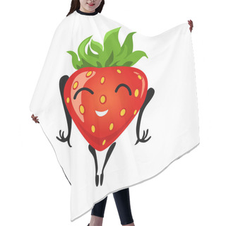 Personality  Strawberry Cartoon Girl Hair Cutting Cape