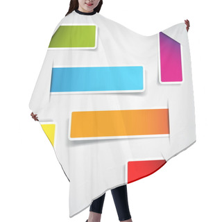 Personality  Blank Rectangle Labels Hair Cutting Cape