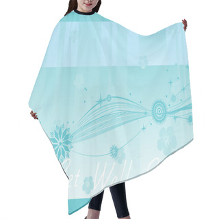 Personality  Seagreen Get Well Soon Background Hair Cutting Cape