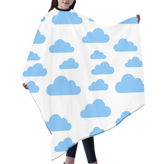 Personality  Blue Cloud Pattern, Vector Illustration Hair Cutting Cape
