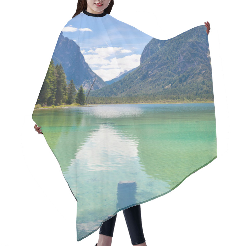 Personality  Lake Dobbiaco In Dolomites Hair Cutting Cape