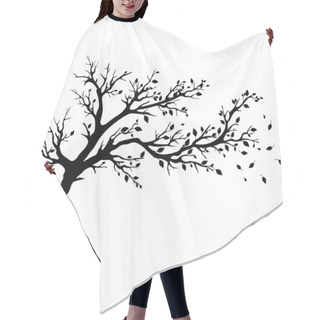 Personality  Tree Silhouettes. Hair Cutting Cape