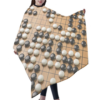Personality  Stones On A Go Board Hair Cutting Cape