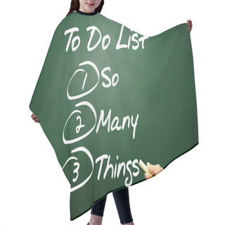Personality  Hand Drawn So Many Things In To Do List, Business Concept On Bla Hair Cutting Cape