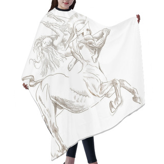 Personality  Centaur And Nymph Hair Cutting Cape