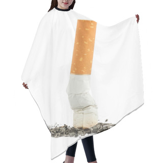 Personality  Single Cigarette Butt With Ash Hair Cutting Cape