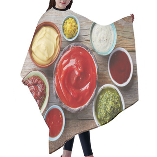 Personality  Various Dip Sauces Hair Cutting Cape