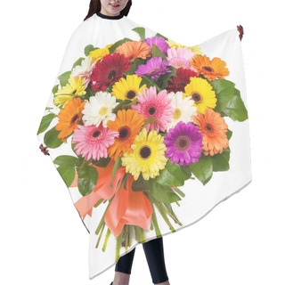 Personality  Bouquet Of Colorful Gerberas Hair Cutting Cape