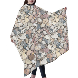 Personality  Сoloured Gravel. High-resolution Seamless Texture Hair Cutting Cape
