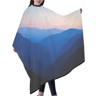 Personality  Sunrise Over The Mountains Hair Cutting Cape