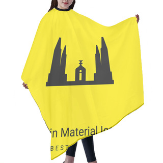 Personality  Bangkok Democracy Monument Of Thailand Minimal Bright Yellow Material Icon Hair Cutting Cape