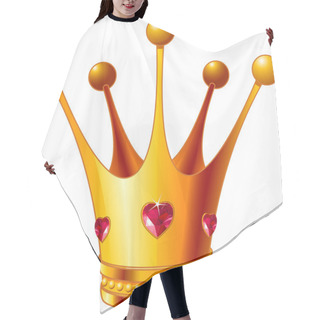 Personality  Princess Crown Hair Cutting Cape