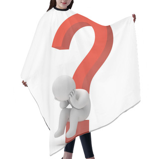 Personality  Question Marks Hair Cutting Cape