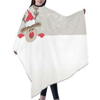 Personality  Greeting Card Reindeer Hair Cutting Cape