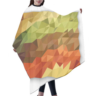 Personality  Earth Tone Color Of Triangle Abstract Wallpaper Hair Cutting Cape