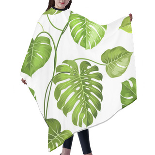 Personality  Topical Palm Leaves. Hair Cutting Cape