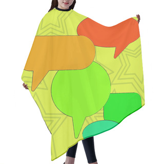 Personality  Many Different Shapes Colorful Blank Speech Bubble. Text Balloon In Various Sizes And Shades. Creative Background Idea For Public Group Discussion, Different Opinions And Topics. Hair Cutting Cape