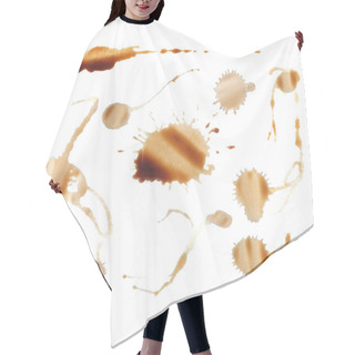 Personality  Coffee Stain On White Background Hair Cutting Cape