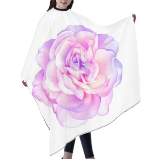 Personality  Pink Purple Rose Flower Hair Cutting Cape