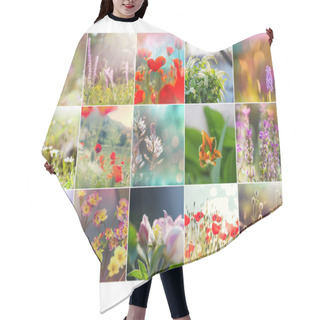 Personality  Different Flowers Collection.Spring Theme Set. Hair Cutting Cape