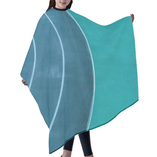 Personality  White Lines At Velodrome, Urban Geometric Background  Hair Cutting Cape