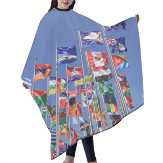 Personality  British Commonwealth And National Flags All Over The World Hair Cutting Cape