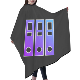 Personality  Archive Blue Gradient Vector Icon Hair Cutting Cape