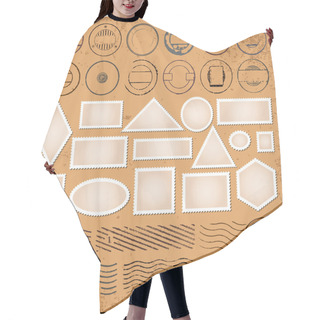 Personality  Blank Stamp Hair Cutting Cape